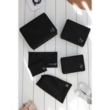 Rek Home 6'lı Siyah Valiz Düzenleyici Bavul İçi Organizer Set Seyehat Hurcu