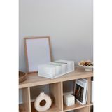 Rek Home 7 bölmeli dolap çekmece ıçi akordiyon tipi katlanır çamaşır düzenleyici organizer - Beyaz - 1'li
