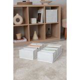 Rek Home 7 bölmeli dolap çekmece ıçi akordiyon tipi katlanır çamaşır düzenleyici organizer - Beyaz - 2'li