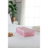 Rek Home 7 bölmeli dolap çekmece ıçi akordiyon tipi katlanır çamaşır düzenleyici organizer - Pudra - 1'li