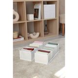 Rek Home 8 bölmeli dolap çekmece ıçi akordiyon tipi katlanır çamaşır düzenleyici organizer - Beyaz - 2'li