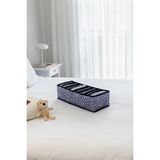 Rek Home 8 bölmeli dolap çekmece ıçi akordiyon tipi katlanır çamaşır düzenleyici organizer - Lacivert - 1'li