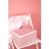 Rek Home Küçük Boy 30x22x18 cm Pudra Yaprak Baskılı Baza Altı Valiz Düzenleyici Hurç