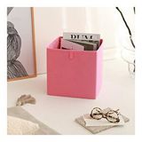 Rek Home Pembe Dolap İçi Çamaşır Oyuncak Düzenleyici Katlanır 28x28x28 cm Saklama Kutusu Organizer