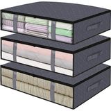 Rek Home Pencereli Baza Altı Hurç / 60 x 45 x 15 cm - 3 Adet - Gri