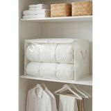 Rek Home Pencereli Büyük Boy Yastık Yorgan Kazak Hurcu / 60X40X40 - Beyaz