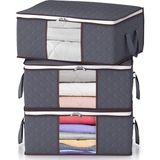 Rek Home Pencereli Giysi Kıyafet Hurcu / 52 x 28 x 21 cm - 3 Adet - Gri
