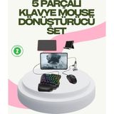 Rekabetçi Mobil Oyun Aksesuarı | Klavye + Mouse + Hızlı Dönüştürücü KAYALI27-Y74YIU-KYL