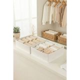 REKHOME 2'li Beyaz Çekmece Dolap İçi Düzenleyici Saklama Kutusu Çocuk ve Bebek Odası Organizer Set