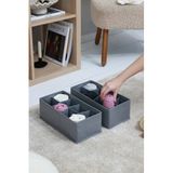 REKHOME 2'li Gri 8 Bölmeli Çocuk Odası Dolap Çekmece İçi Çamaşır Çorap Düzenleyici Petek Akordiyon Organizer