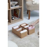 REKHOME 2'li Jüt 6 Bölmeli Çocuk Odası Dolap Çekmece İçi Çamaşır Çorap Düzenleyici Petek Akordiyon Organizer