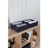 REKHOME 2'li Lacivert 3 Bölmeli Çocuk Odası Dolap Çekmece İçi Çorap Düzenleyici Petek Akordiyon Organizer