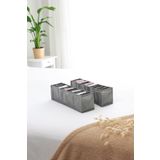 REKHOME 2'li Set Gri 10 Bölmeli Dolap Çekmece İçi Akordiyon Tipi Katlanır Çamaşır Düzenleyici Organizer