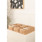 REKHOME 3lü Set 7 Bölmeli Bej Dolap Çekmece İçi Akordiyon Katlanır Çorap Çamaşır Düzenleyici Organizer
