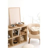 REKHOME 4'lü Jüt Halat Düzenleyici Saklama Dekoratif Hasır Sepet Organizer