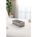 REKHOME 8 Bölmeli Yaprak Gri Dolap Çekmece İçi Akordiyon Tipi Katlanır Çamaşır Düzenleyici Organizer