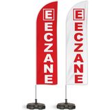 ReklamEdiyoruz 2li Eczane Yönlendirme Tanıtım ve Reklam Yelken Bayragı