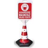 ReklamEdiyoruz Asansöre Maskesiz Girmek Yasaktır Sosyal Mesafe Uyarı Dubası
