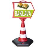 ReklamEdiyoruz Baklava Temalı Uyarı ve Yönlendirme OK Dubası