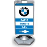 ReklamEdiyoruz Bmw Reklam Ve Yönlendirme Uyari Dubasi A Tabela Gri