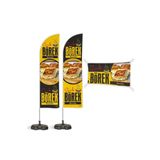ReklamEdiyoruz Börek Temalı 2 Yelken Bayrak 1 100X50 cm Branda