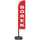 Reklamediyoruz Börek Temalı Yelken Bayrak - Renkli