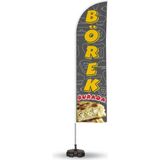 ReklamEdiyoruz Börek Temalı Yelken Bayrak V3