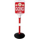 ReklamEdiyoruz Çiçekçi Reklam ve Yönlendirme Tanıtım Bariyer Dubası - Kırmızı