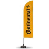 ReklamEdiyoruz Continental Yönlendirme Tanıtım ve Reklam Yelken Bayragı - Beyaz