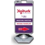 ReklamEdiyoruz Digitürk Reklam ve Yönlendirme Uyarı Dubasi A Tabela Gri