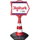 ReklamEdiyoruz Dıgıturk Reklam Yönlendirme ve Tanıtım Ok Dubası - Kırmızı - Beyaz