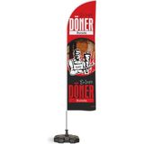 ReklamEdiyoruz Döner Temalı Yelken Bayrak V2