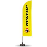 ReklamEdiyoruz Dunlop Yönlendirme Tanıtım ve Reklam Yelken Bayragı - Beyaz