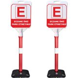 ReklamEdiyoruz Eczane Önü Park Yasaktır Uyarı Dubası 2'li