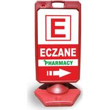 ReklamEdiyoruz Eczane Pharmacy Reklam ve Yönlendirme Uyarı Dubasi A Tabela Kırmızı