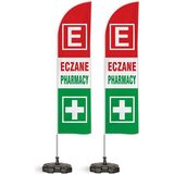 ReklamEdiyoruz Eczane Pharmacy Yelken Bayrak 2'li Paket V1