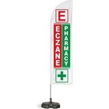 ReklamEdiyoruz Eczane Pharmacy Yelken Bayrak 2'li Paket V2