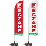 ReklamEdiyoruz Eczane Pharmacy Yelken Bayrak 2'li Paket V3