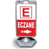 ReklamEdiyoruz Eczane Reklam ve Yönlendirme Uyarı Dubasi A Tabela Gri