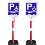ReklamEdiyoruz Engelli Park Yeridir Park Yapılmaz Uyarı Dubası 2'li
