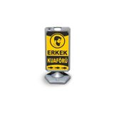 ReklamEdiyoruz Erkek Kuaför Reklam Ve Yönlendirme Uyari Dubasi A Tabela Gri