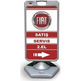 ReklamEdiyoruz Fiat Reklam Ve Yönlendirme Uyari Dubasi A Tabela Gri