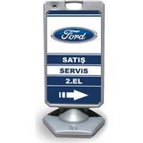 ReklamEdiyoruz Ford Reklam Ve Yönlendirme Uyari Dubasi A Tabela Gri