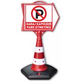 ReklamEdiyoruz Garaj Kapısıdır Park Etmeyiniz Uyarı Ok Dubası