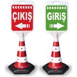 ReklamEdiyoruz Giriş Çıkıs Temalı Uyarı Dubası 2 Adet