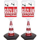 ReklamEdiyoruz Gözlük Temalı Reklam ve Uyarı Dubası 2'li - 2 Adet