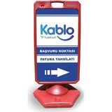 ReklamEdiyoruz Kablo Reklam Ve Yönlendirme Uyari Dubasi A Tabela Kırmızı