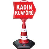 ReklamEdiyoruz Kadın Kuaför Temalı Uyarı Ve Ok Reklam Dubası