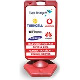 ReklamEdiyoruz Karışık Reklam ve Yönlendirme Uyarı Dubasi A Tabela Kırmızı
