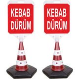 ReklamEdiyoruz Kebab Dürüm Temalı Reklam Dubası 2'li - 2 Adet